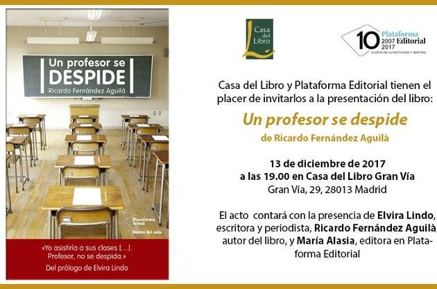 Un profesor se despide